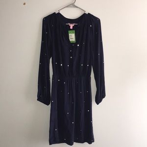 Lilly Pulitzer Navy Turner Dress w/ Mirror details